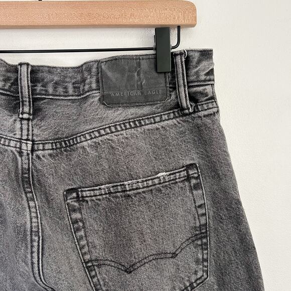 American Eagle Distressed Skater Jeans Black Size 29x32 - Picture 6 of 8
